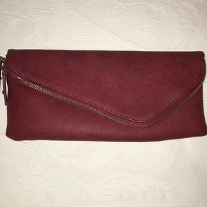 Dark red envelope purse